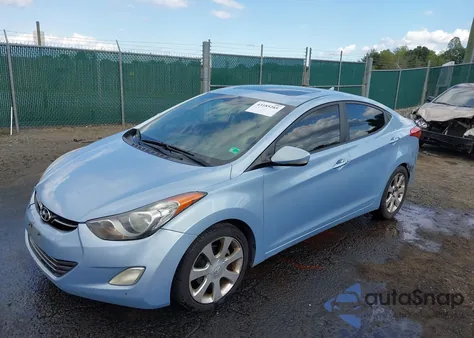 2012 Hyundai Elantra Limited (Ulsan Plant) from USA, damaged, VIN KMHDH4AE4CU207639